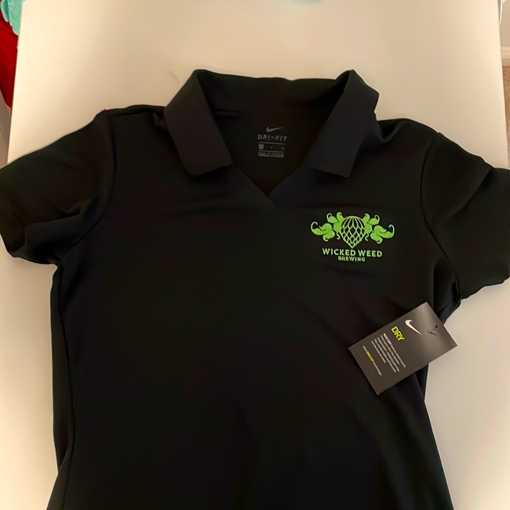 Nike dry fit, collard t shirt Wicked weed brewing